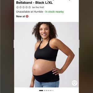 Ingrid & Isabel Black Maternity Belly Band